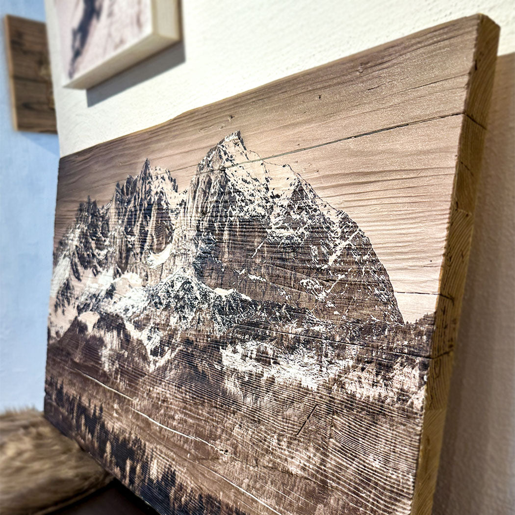 Altholzbild "Wilder Kaiser"