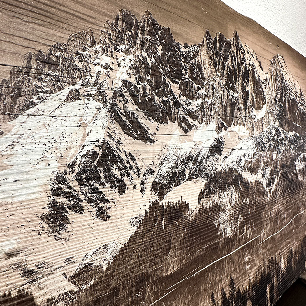 Altholzbild "Wilder Kaiser"