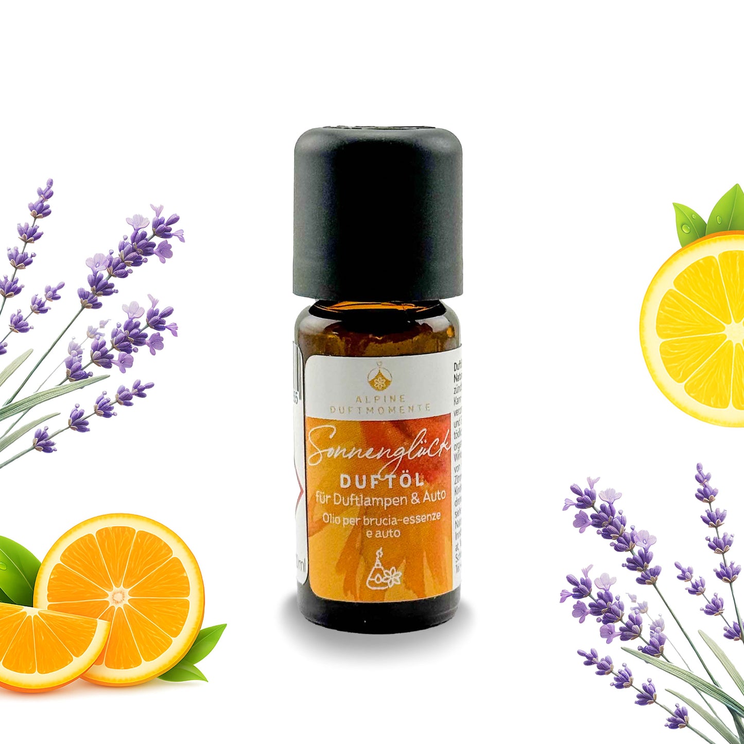 Sonnenglück Duftöl "Lavendel-Zitrone-Orange" 10 ml - Ellmauer Zirbenwelt