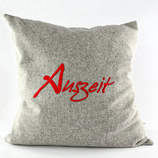 "Auszeit" Designkissen Feuerrot - Ellmauer Zirbenwelt