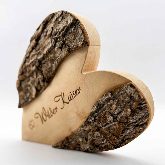 Deko-Herzen aus Erlenholz - Ellmauer Zirbenwelt