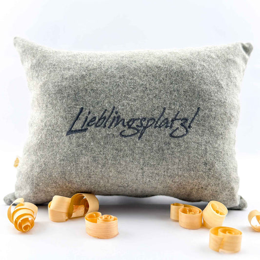 "Lieblingsplatzl" Design-Zirbenkissen - Ellmauer Zirbenwelt