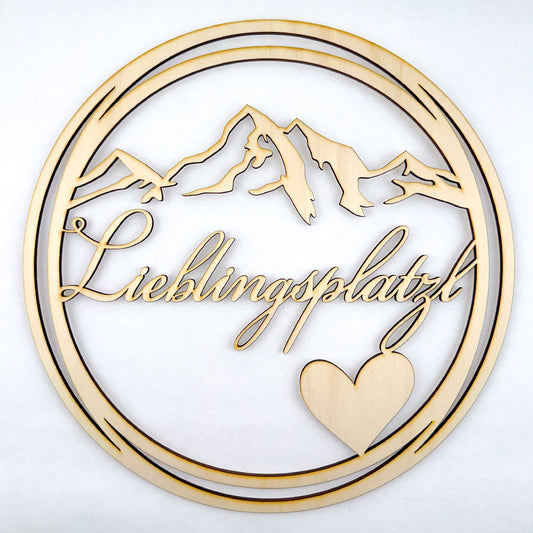 Deko-Loops aus Holz "Heim" - Ellmauer Zirbenwelt