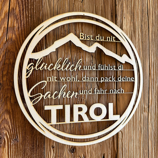 Deko-Loops aus Holz "Heim" - Ellmauer Zirbenwelt