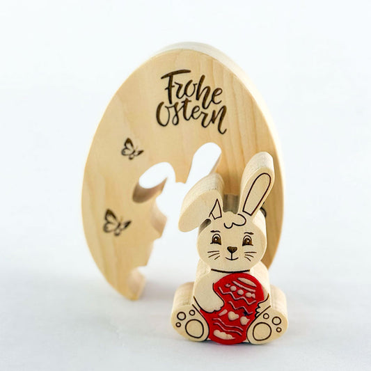 Osterei mit 3D-Osterhase & Schmetterlingen - Ellmauer Zirbenwelt