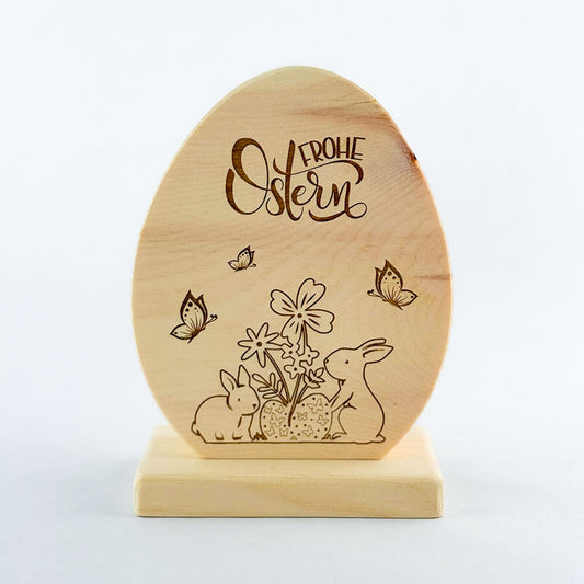 Osterei aus Zirbenholz – Frühlingshafte Osterdekoration - Ellmauer Zirbenwelt