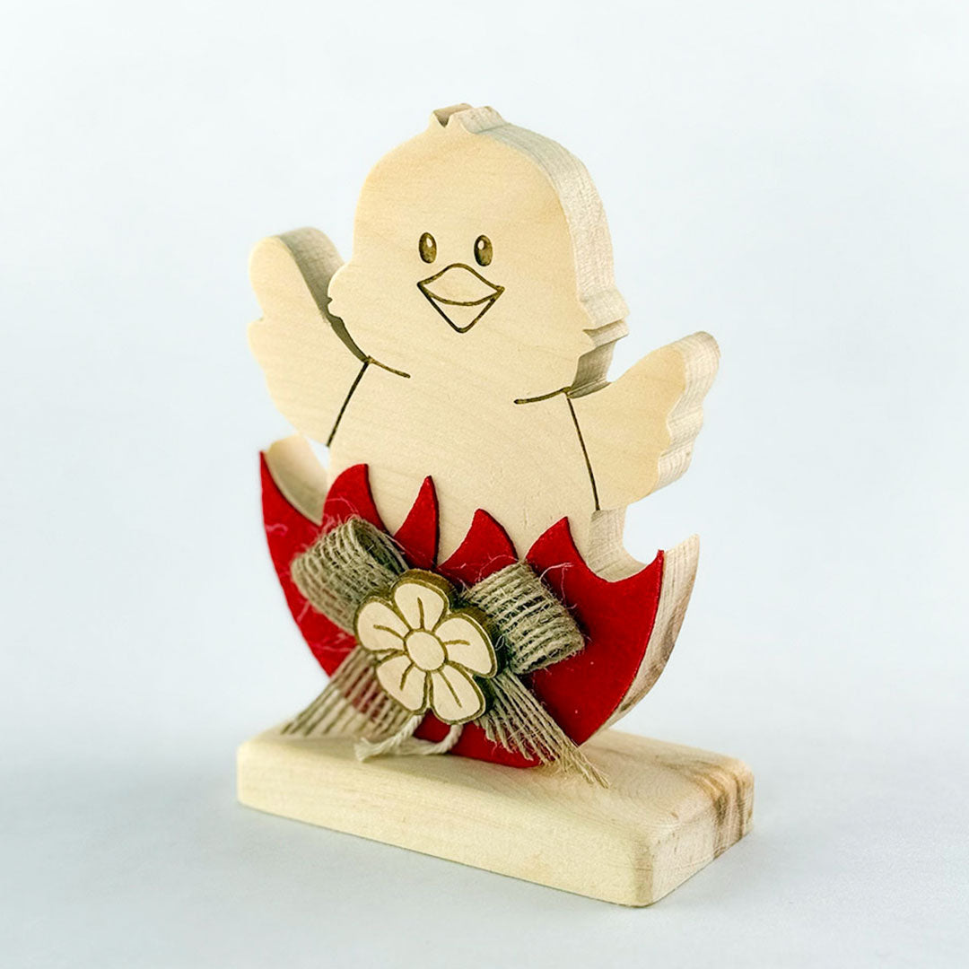 Holzfigur „Küken im Osterei“ - Ellmauer Zirbenwelt