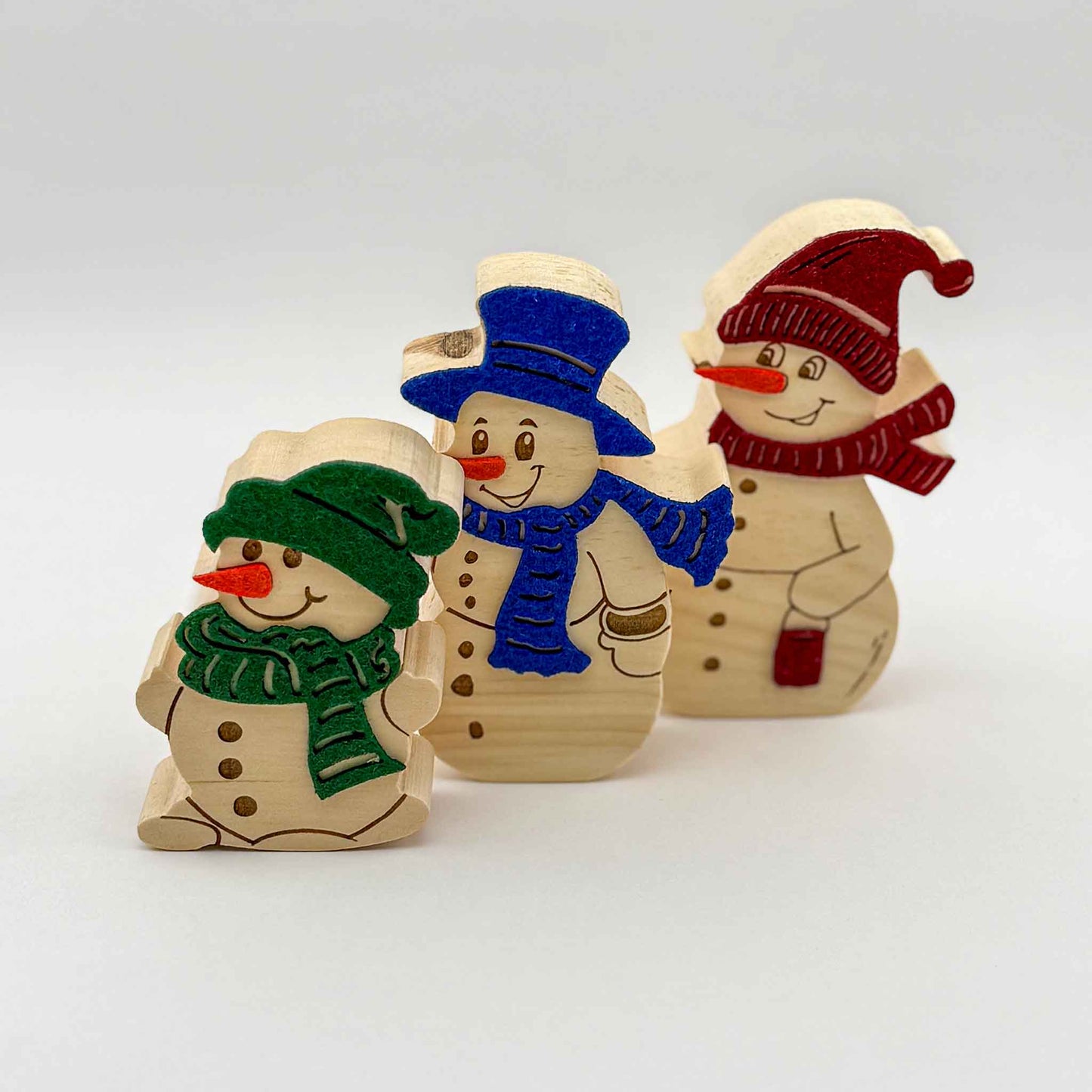 Weihnachts-Deko "Schnee-Familie" - Ellmauer Zirbenwelt