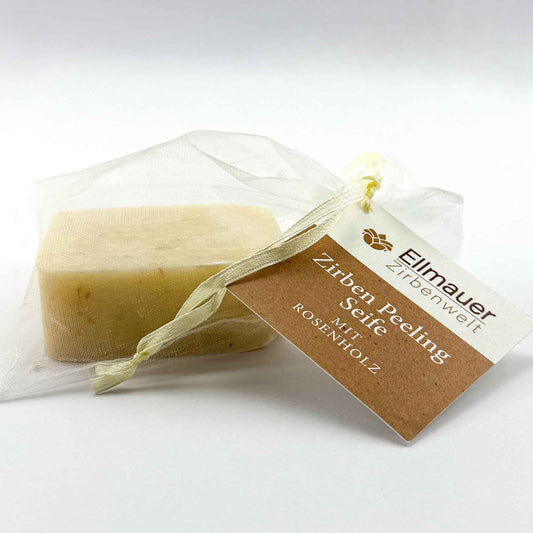 Zirben-Peeling-Seife mit Rosenholz 80g - Ellmauer Zirbenwelt