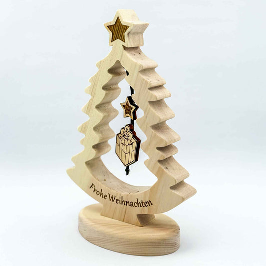 Deko-Weihnachtsbaum "Frohe Weihnachten" - Ellmauer Zirbenwelt