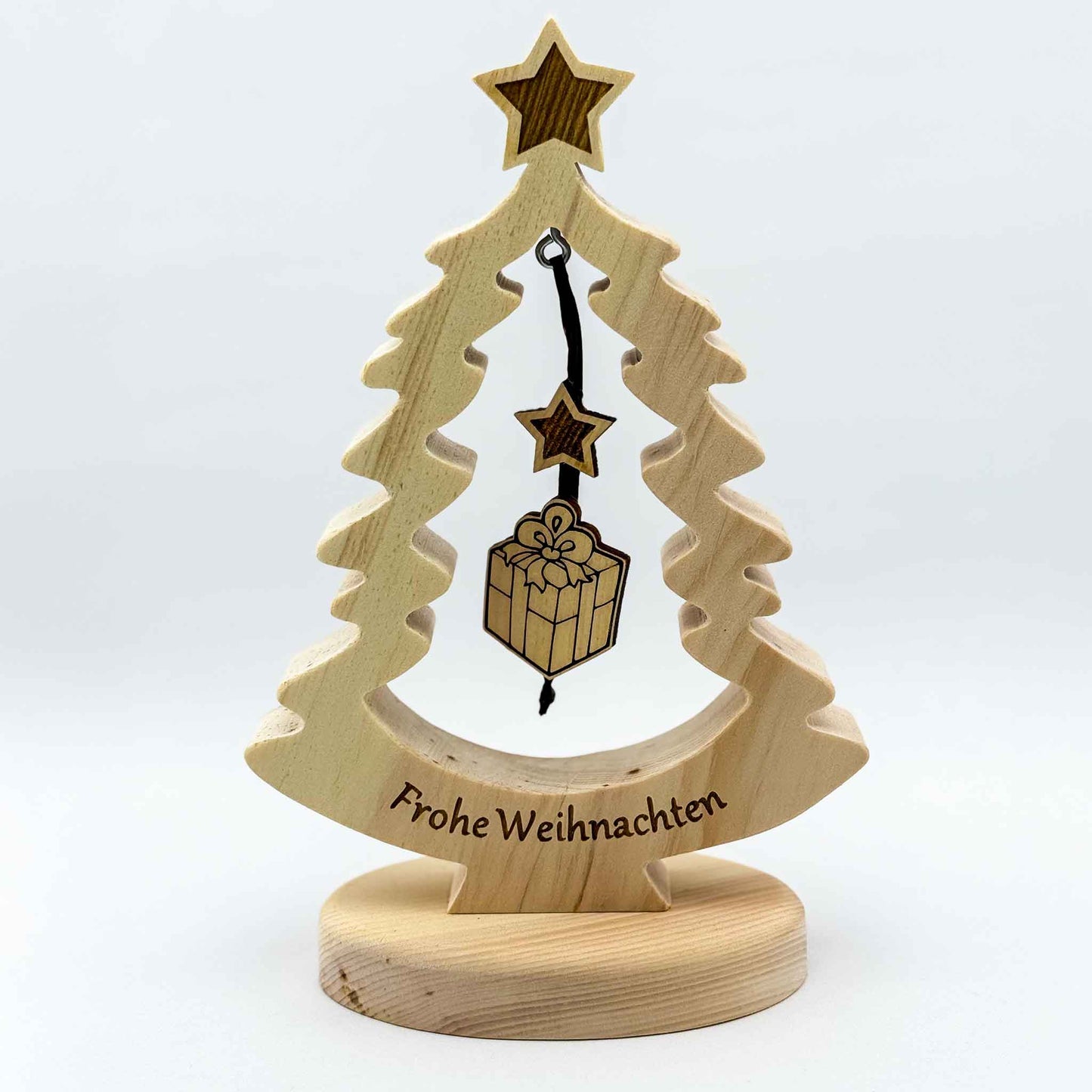 Deko-Weihnachtsbaum "Frohe Weihnachten" - Ellmauer Zirbenwelt