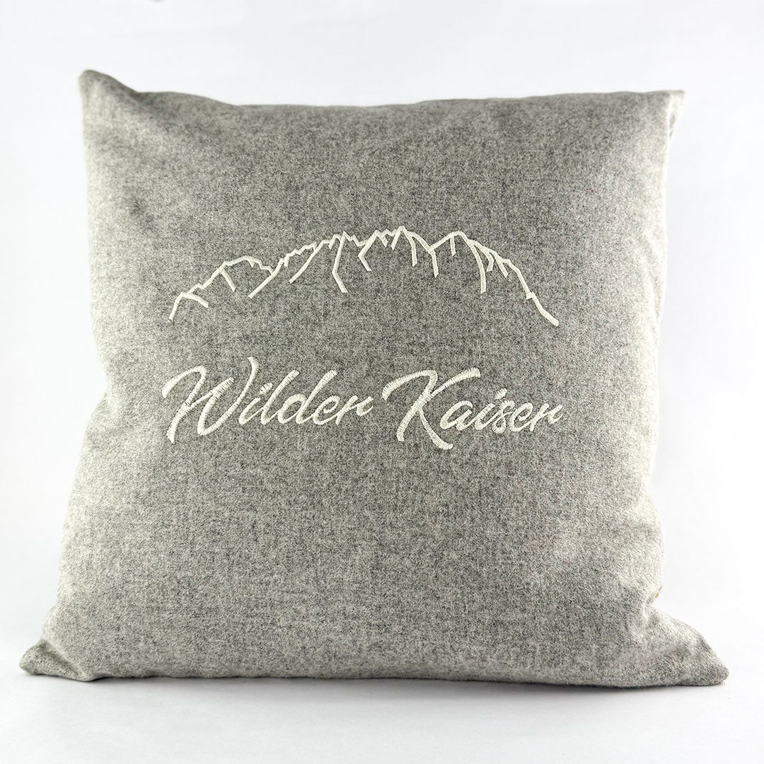 "Wilder Kaiser" Designkissen Naturweiß - Ellmauer Zirbenwelt