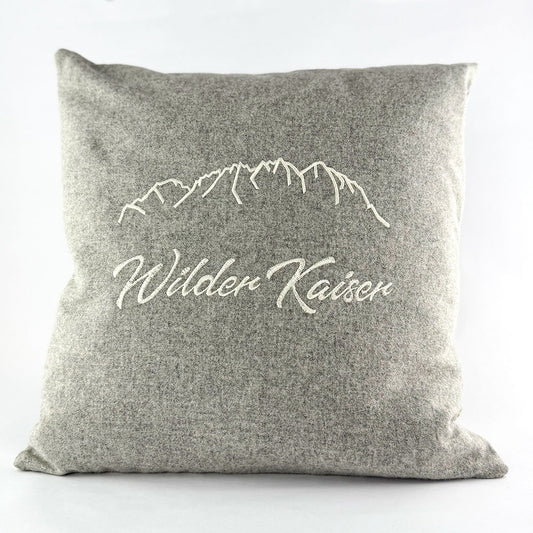 "Wilder Kaiser" Designkissen Naturweiß - Ellmauer Zirbenwelt
