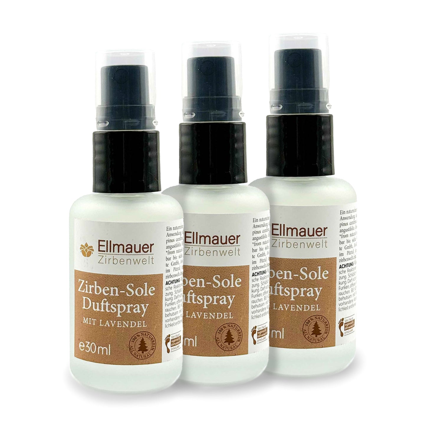 3er Set Zirben-Sole Duftspray