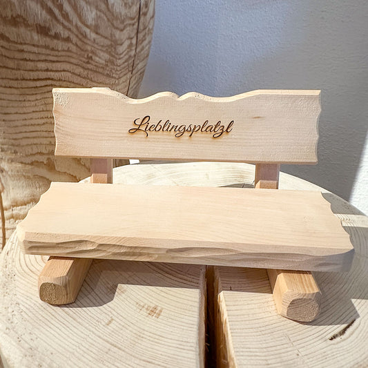 Deko-Zirbenbank "Lieblingsplatzl" - Ellmauer Zirbenwelt