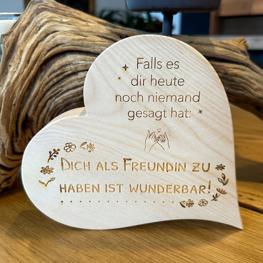 Zirbenherz "Eine gute Freundin"
