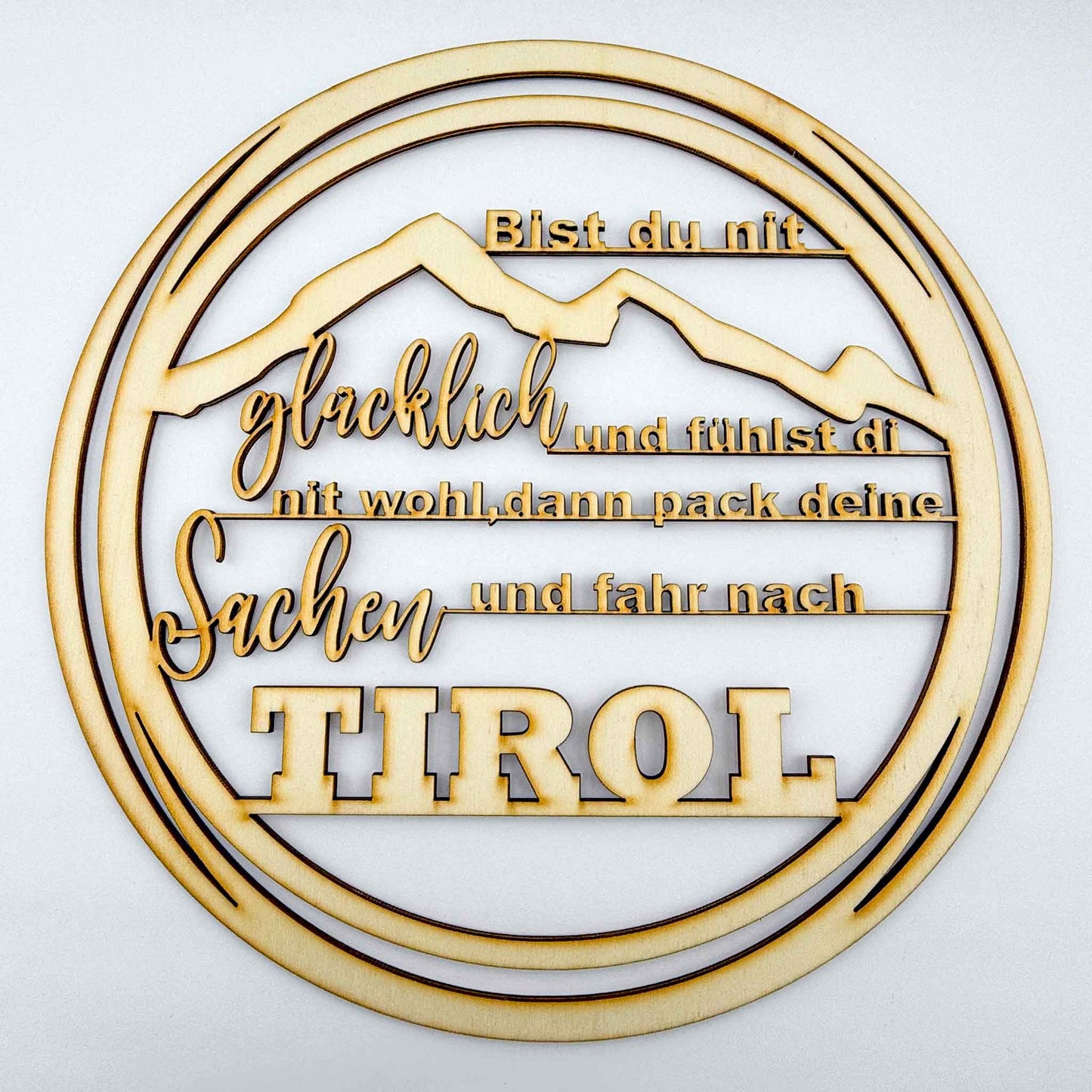 Deko-Loops aus Holz "Heim" - Ellmauer Zirbenwelt