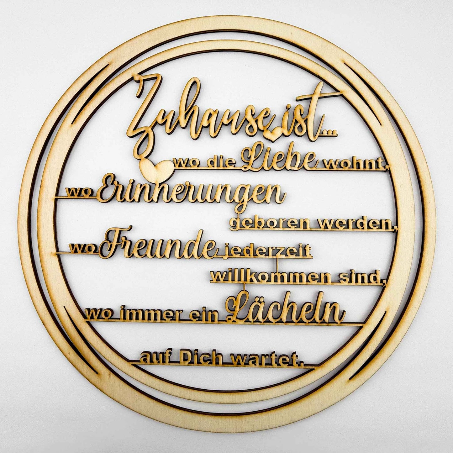 Deko-Loops aus Holz "Heim" - Ellmauer Zirbenwelt