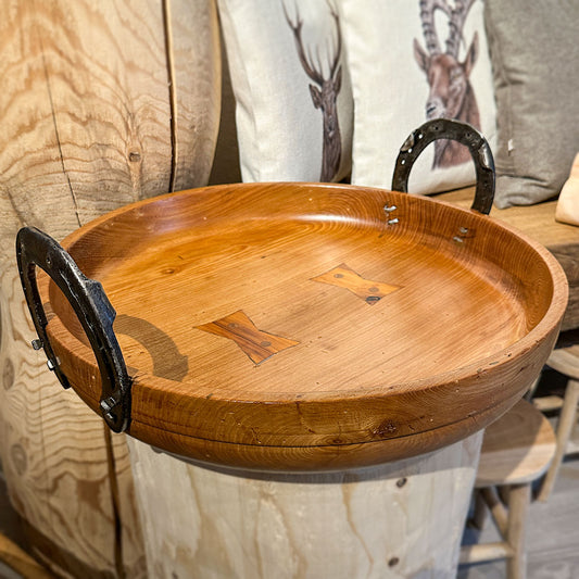 Handgedrechselte Holzschale aus Esche