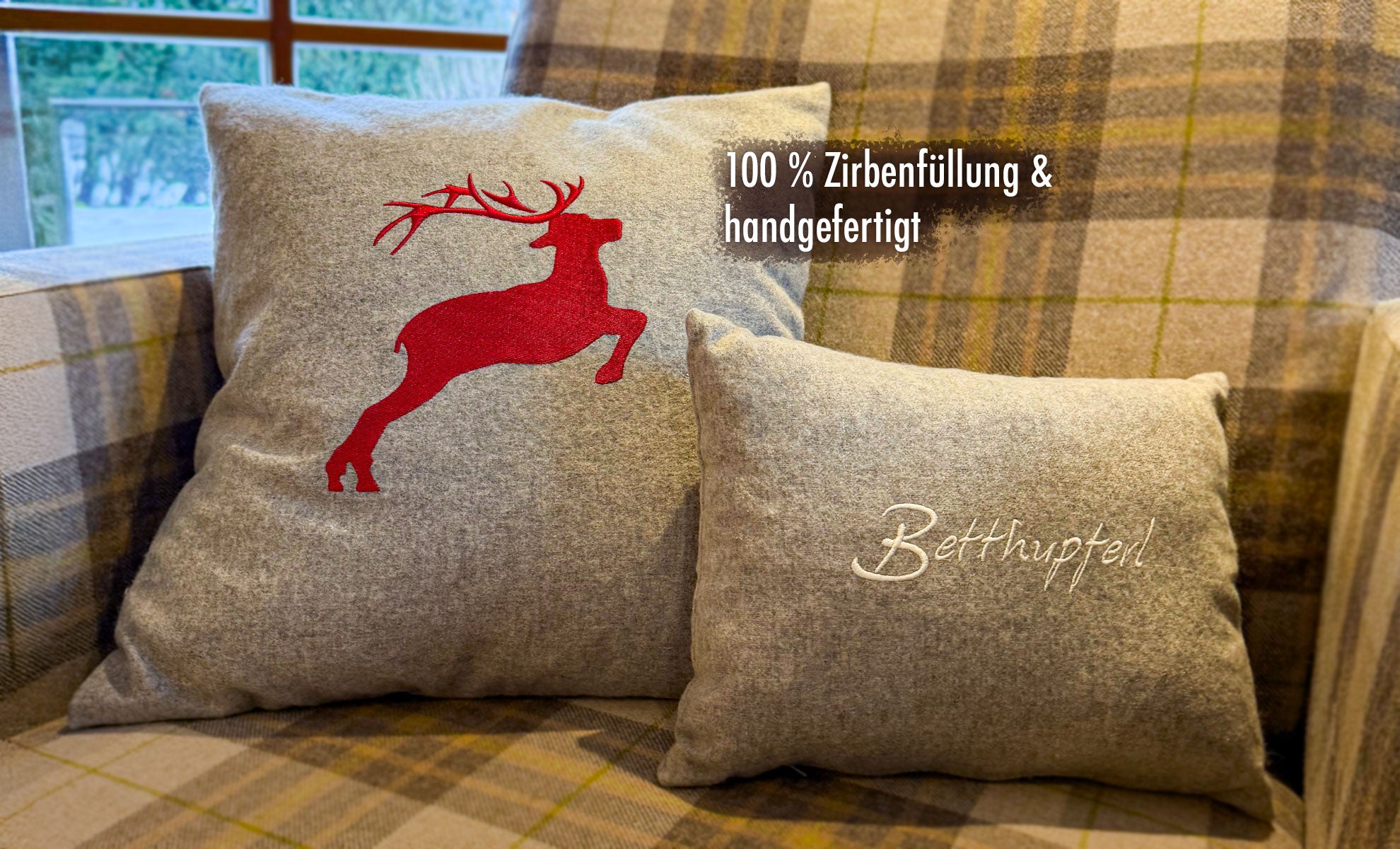 Zirbenkissen Banner Ellmauer Zirbenwelt