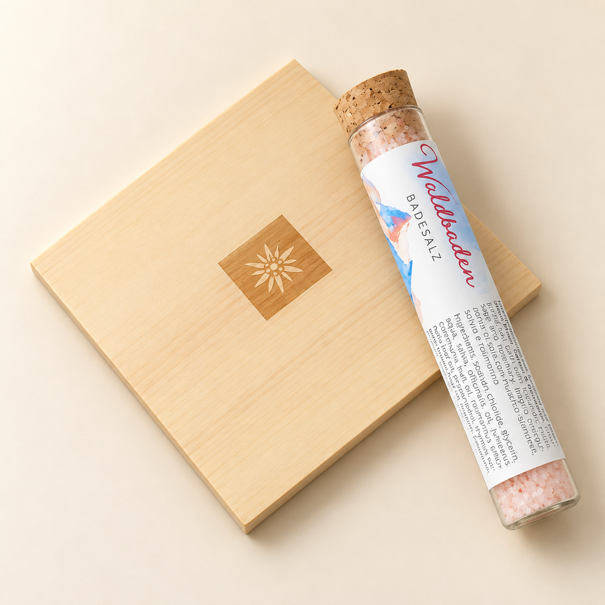 🎁 Badesalz "Waldbaden" mit Holzplättchen - Gratisgeschenk (100% off)