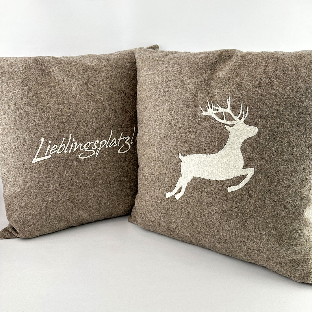 2er Set Taupe "Lieblingsplatzl"