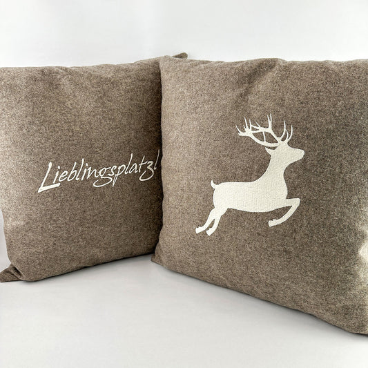 2er Set Taupe "Lieblingsplatzl"