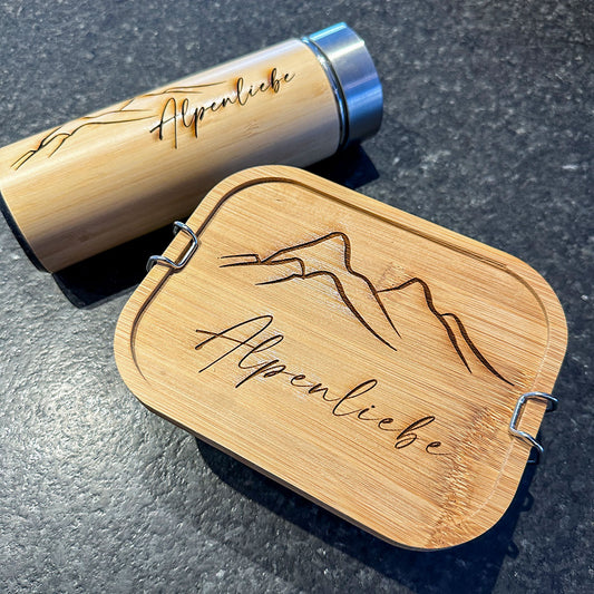 Edelstahl Trinkflasche "Alpenliebe"