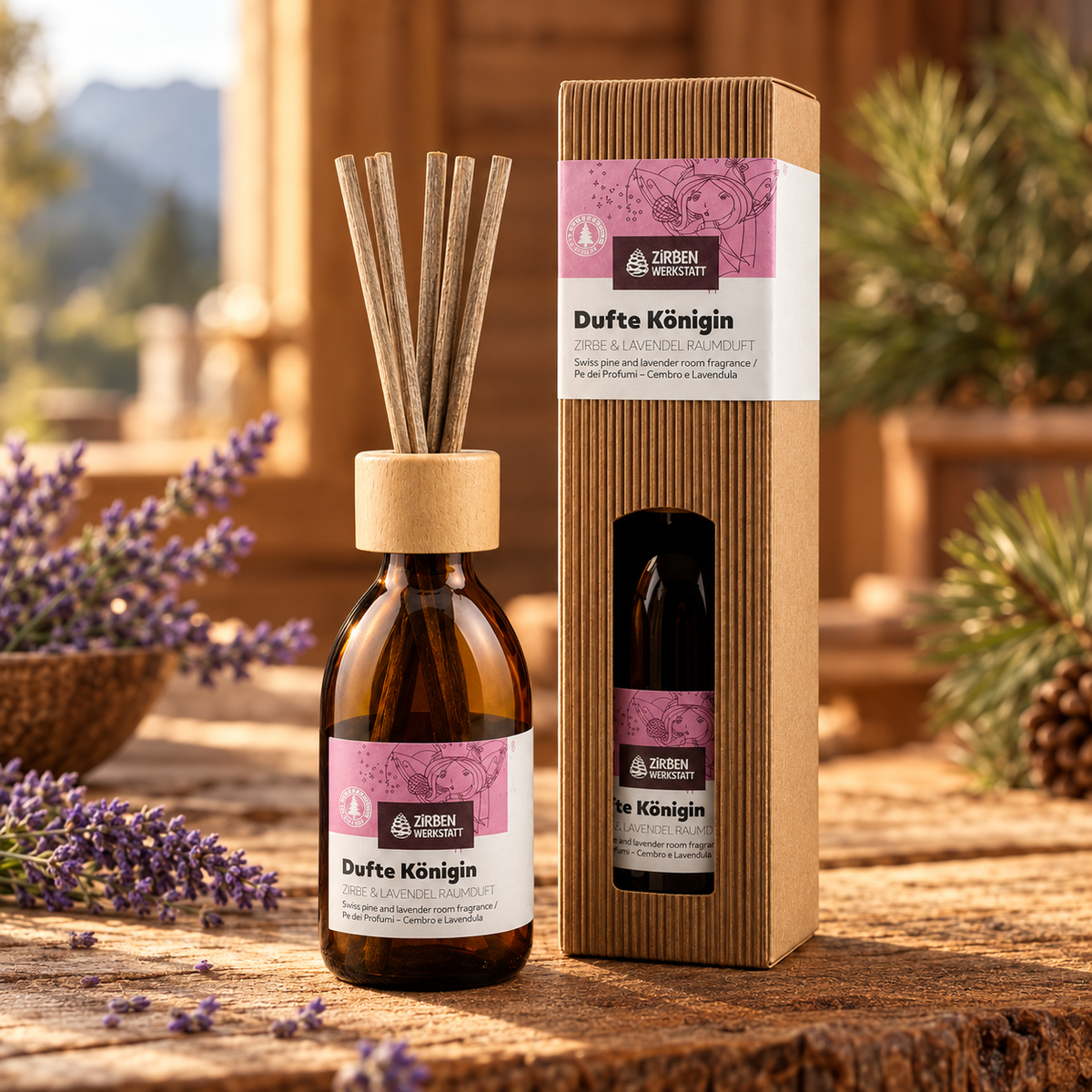 Raumduft - Dufte Königin Zirbe Lavendel 250 ml