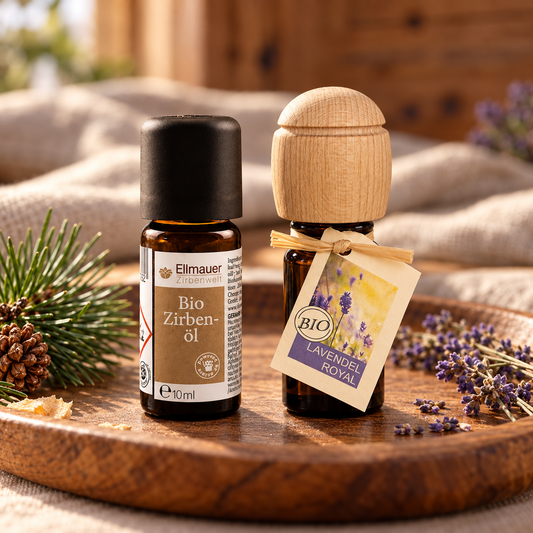 2er Set Bio-Zirbenöl & Bio Lavendel Royal