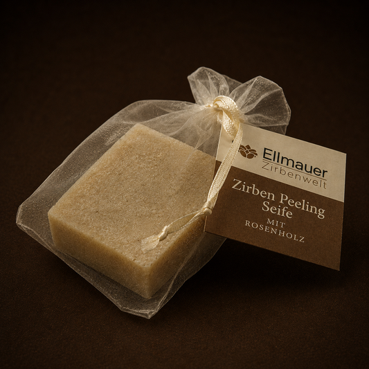 Zirben-Peeling-Seife mit Rosenholz 80g