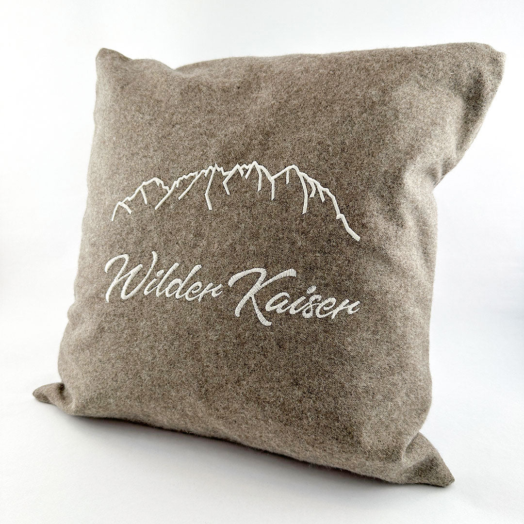 "Wilder Kaiser" Designkissen Taupe