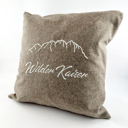 "Wilder Kaiser" Designkissen Taupe