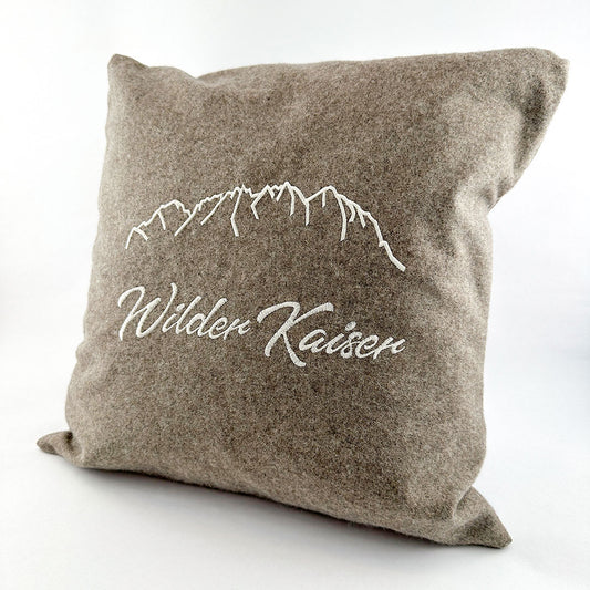 "Wilder Kaiser" Designkissen Taupe