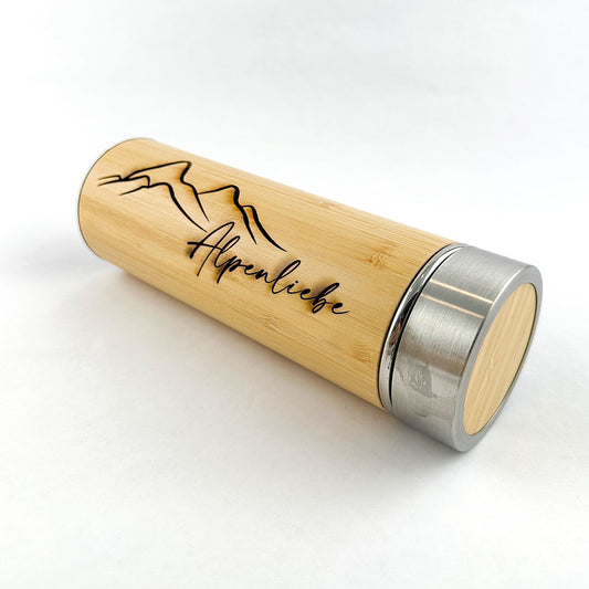 Edelstahl Trinkflasche "Alpenliebe"