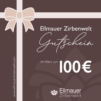 Ellmauer Zirbenwelt Geschenkgutschein