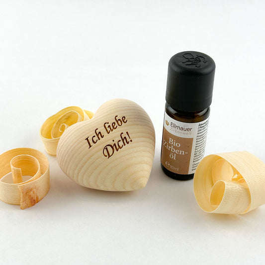ZirbenHerzchen-Set "Ich liebe dich"