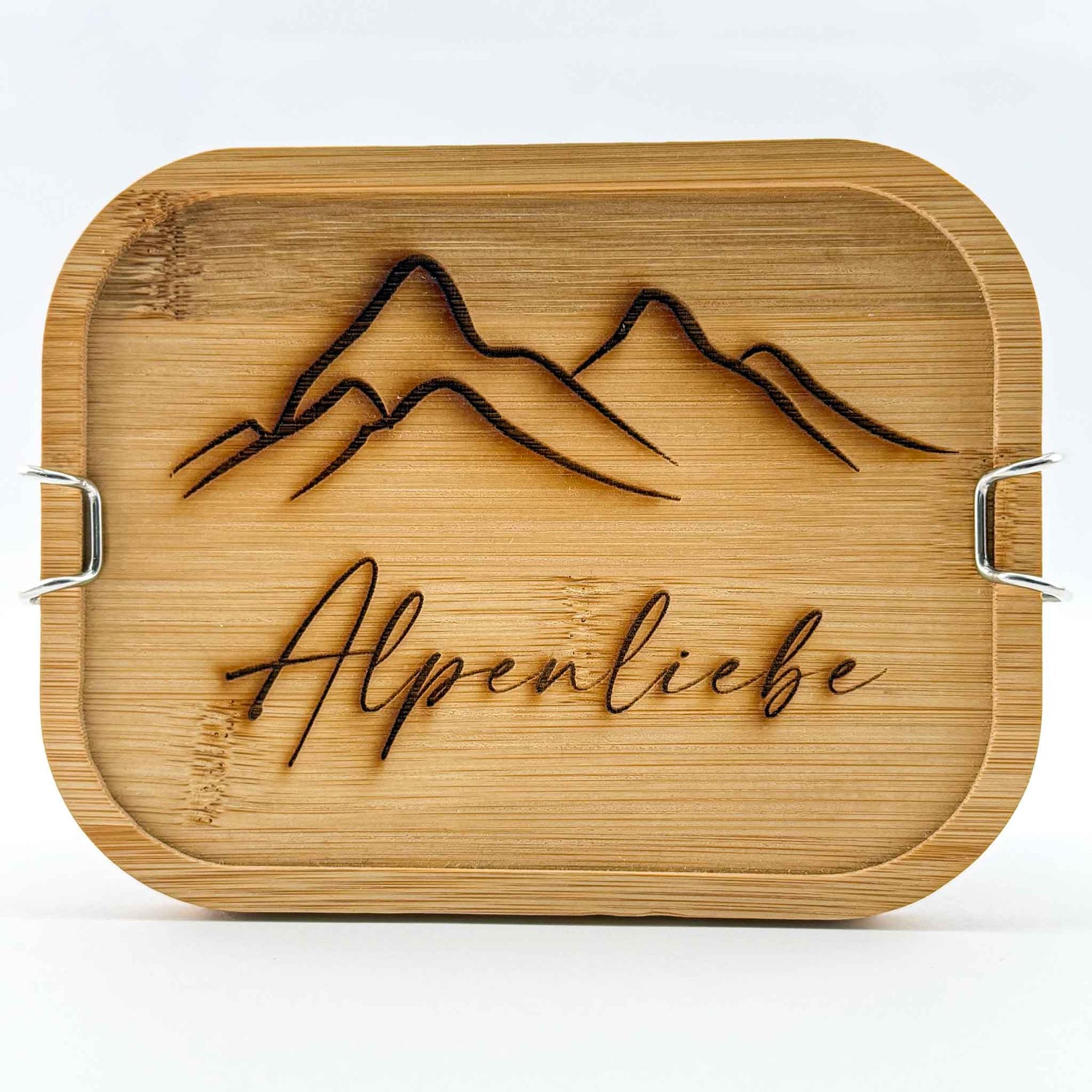 Lunchbox mit Holzdeckel "bergsüchtig" - Ellmauer Zirbenwelt