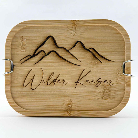 Jausenbox mit Holzdeckel "Wilder Kaiser"