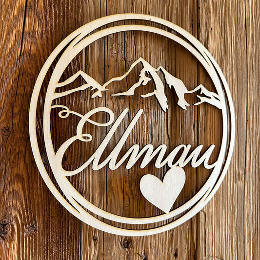 Deko-Loops aus Holz "Heim" - Ellmauer Zirbenwelt