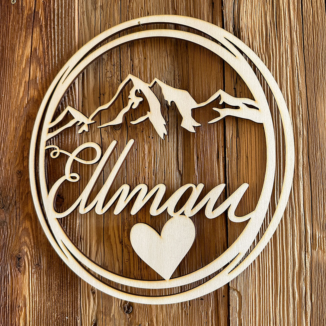 Deko-Loops aus Holz "Ellmau"