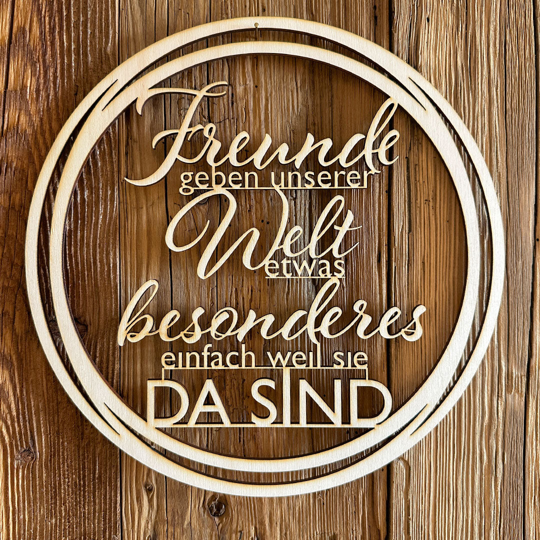 Deko-Loops aus Holz "Heim" - Ellmauer Zirbenwelt