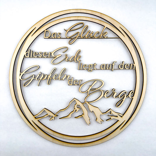 Deko-Loops aus Holz "Heim" - Ellmauer Zirbenwelt