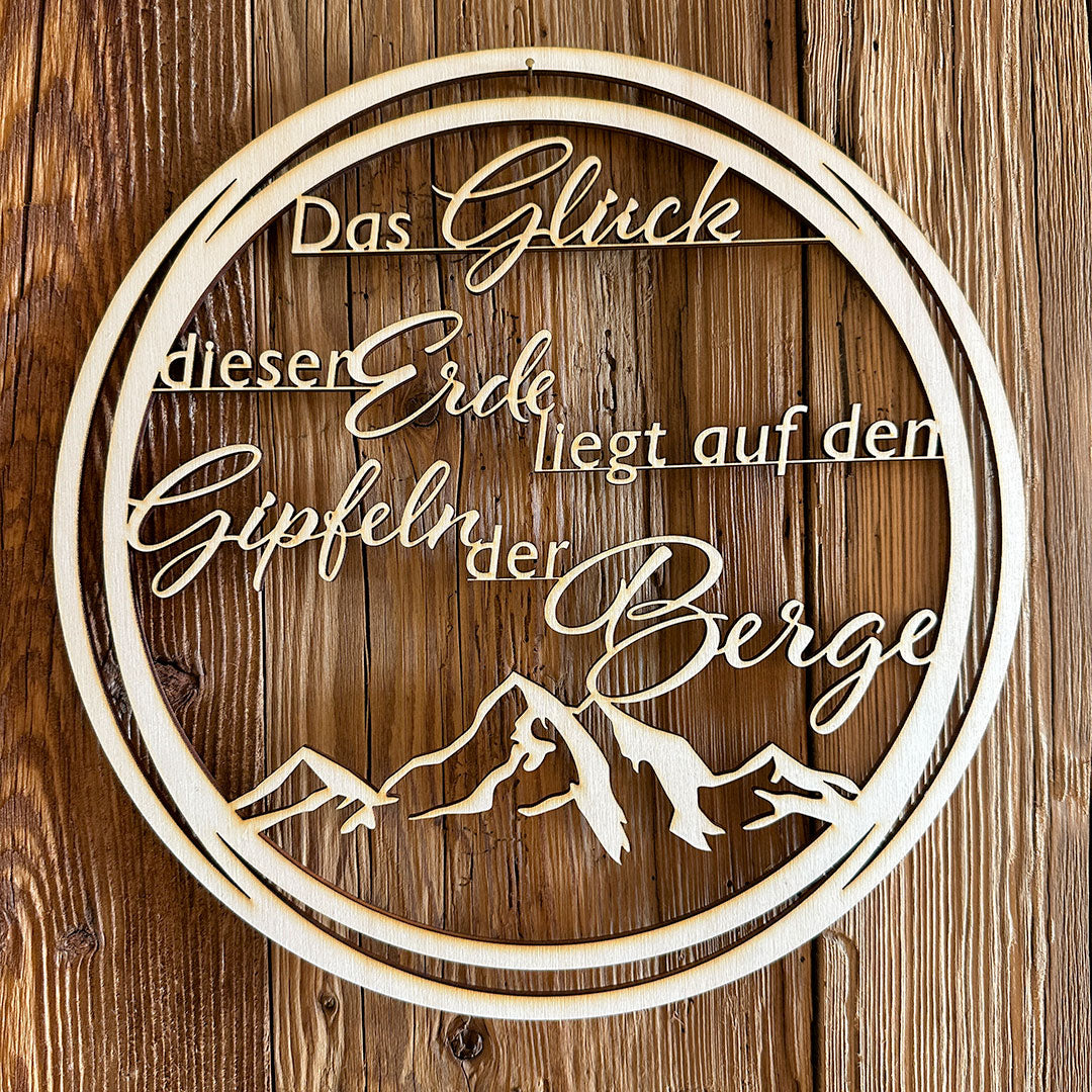 Deko-Loops aus Holz "Heim" - Ellmauer Zirbenwelt