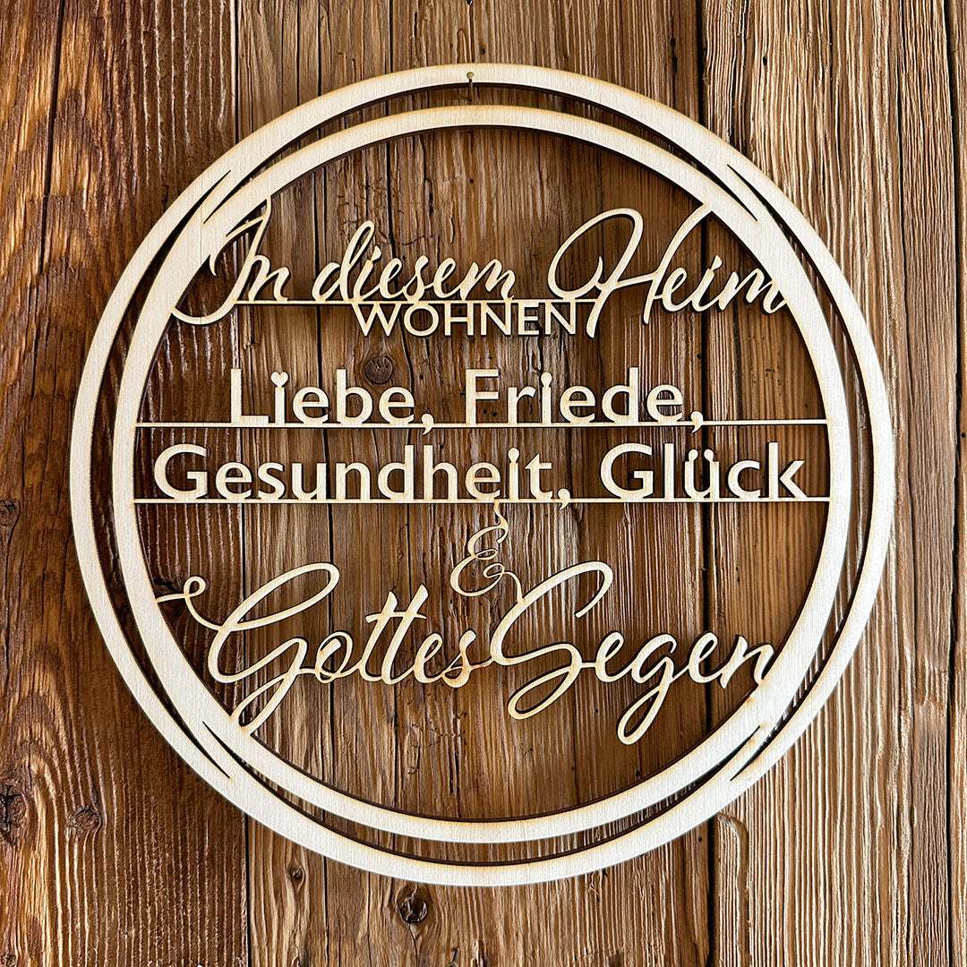Deko-Loops aus Holz "Heim" - Ellmauer Zirbenwelt