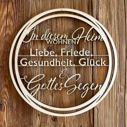 Deko-Loops aus Holz "Heim" - Ellmauer Zirbenwelt