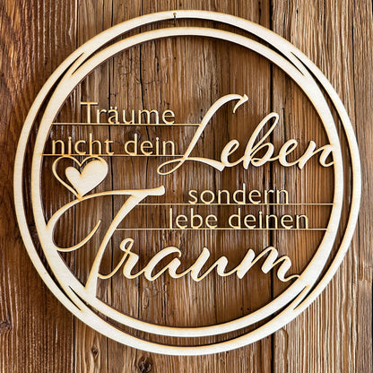 Deko-Loops aus Holz "Heim" - Ellmauer Zirbenwelt