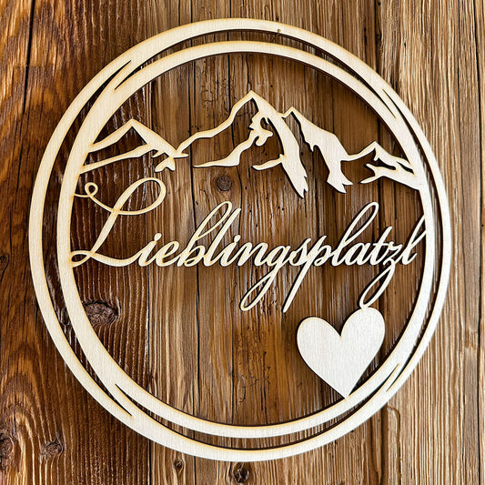 Deko-Loops aus Holz "Heim" - Ellmauer Zirbenwelt