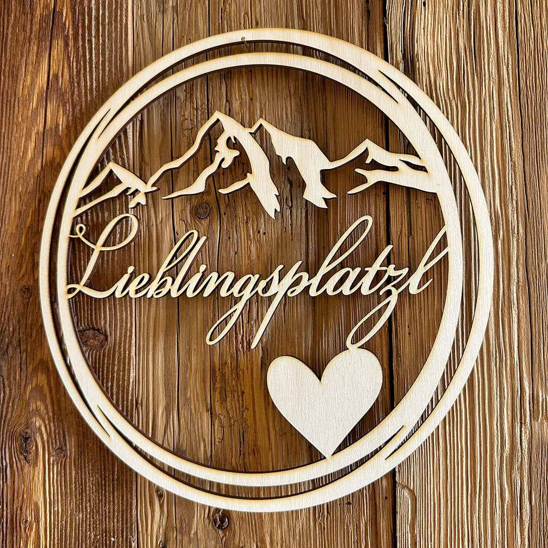 Deko-Loops aus Holz "Heim" - Ellmauer Zirbenwelt