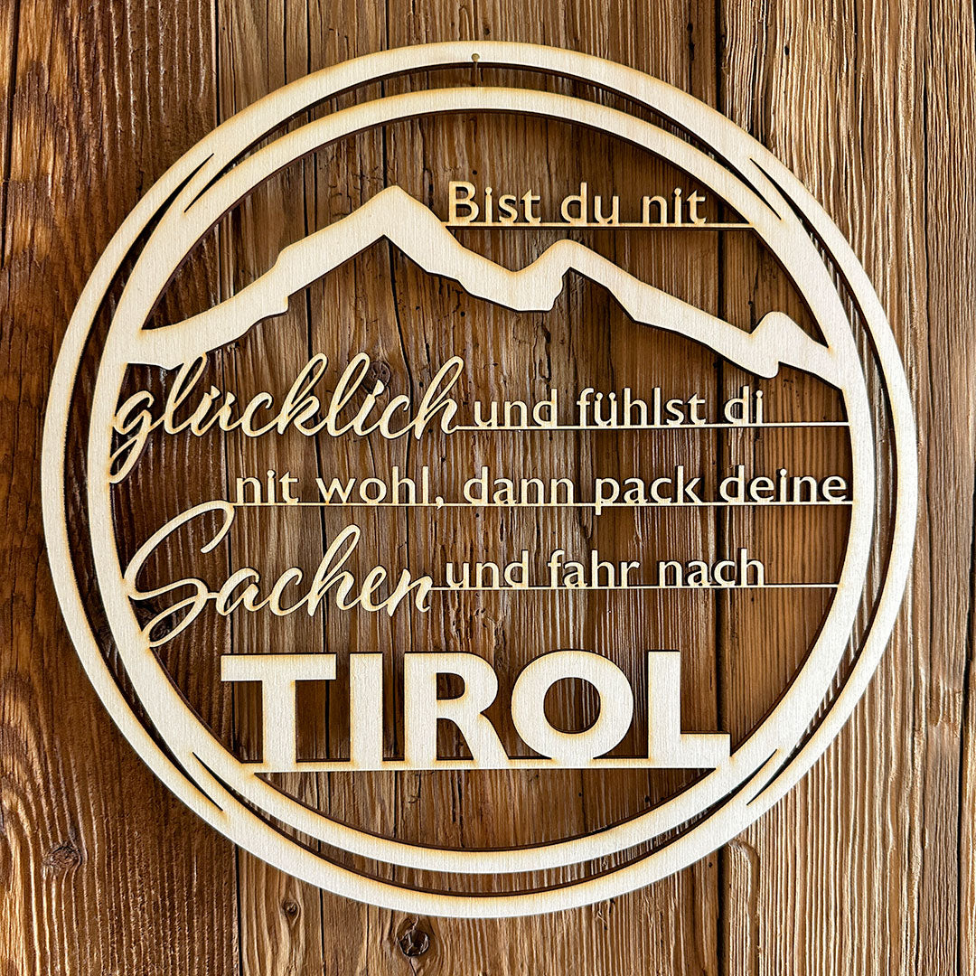 Deko-Loops aus Holz "Heim" - Ellmauer Zirbenwelt